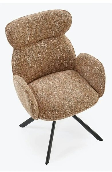 Scaun K571, scortisoara/negru, stofa clasica/otel, 63x64x93 cm