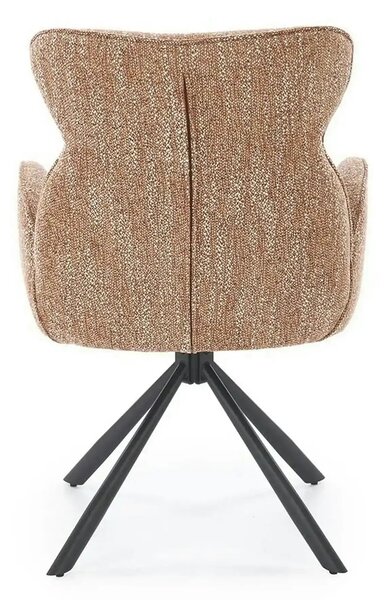 Scaun K571, scortisoara/negru, stofa clasica/otel, 63x64x93 cm
