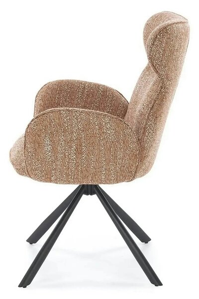 Scaun K571, scortisoara/negru, stofa clasica/otel, 63x64x93 cm