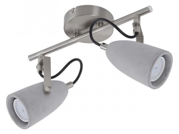 Spot LED THIMBLE 2xGU10/5W/230V beton Briloner 2529-022