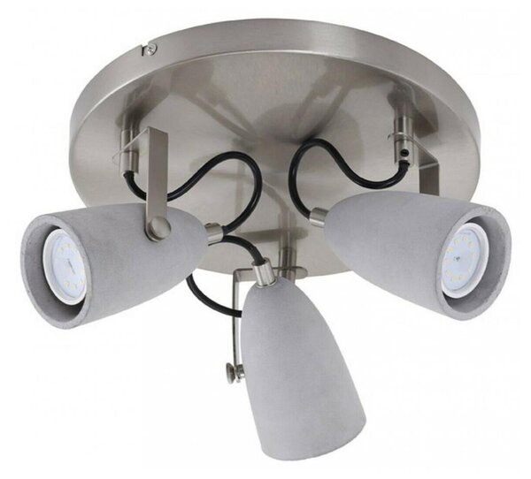 Spot LED THIMBLE 3xGU10/5W/230V beton Briloner 2529-032