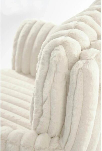 Scaun K572, crem - Vito 23, blana articiala/otel, 62x68x93 cm