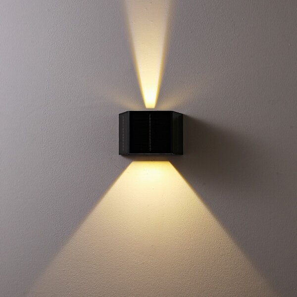 Aplică LED solară Brilagi SOLAR CUBE LED/2W/3,2V 1300 mAh IP54
