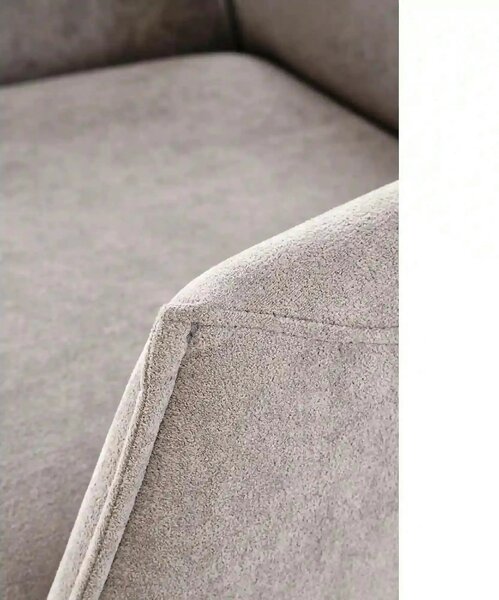 Scaun K574, gri/negru, stofa catifelata/otel, 60x60x88 cm