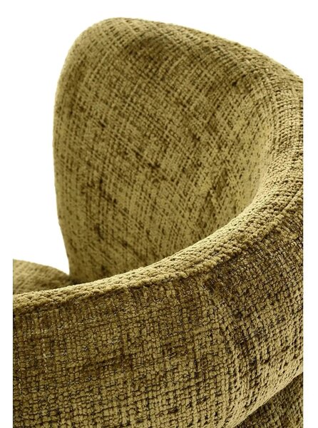 Scaun K575, verde olive - Cremona 38, stofa catifelata/otel, 62x64x79