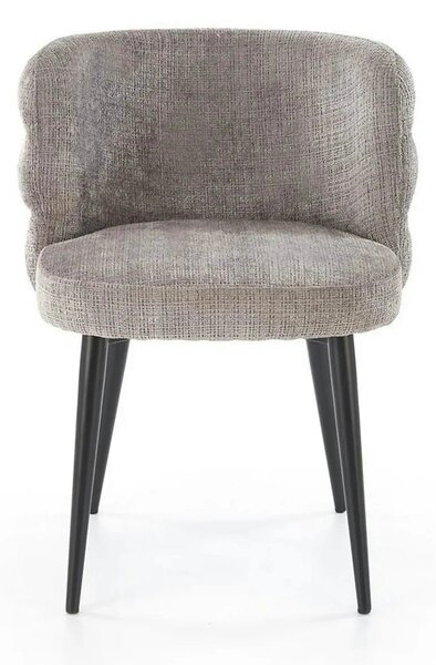 Scaun K575, gri - Cremona 96, stofa catifelata/otel, 62x64x79 cm