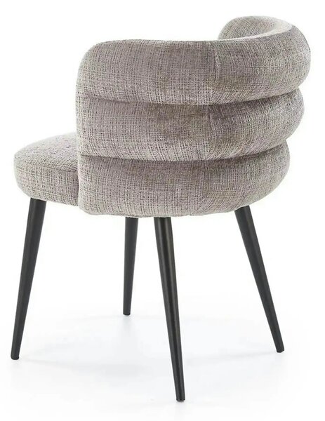 Scaun K575, gri - Cremona 96, stofa catifelata/otel, 62x64x79 cm