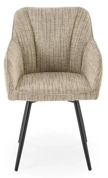 Scaun K576, bej/negru, stofa clasica/otel, 54x60x85 cm