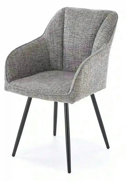 Scaun K576, gri/negru, stofa clasica/otel, 54x60x85 cm