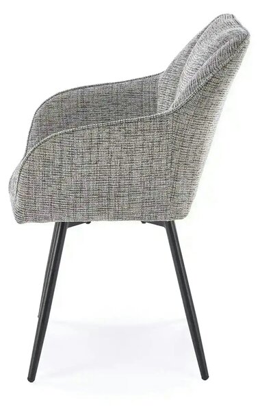 Scaun K576, gri/negru, stofa clasica/otel, 54x60x85 cm