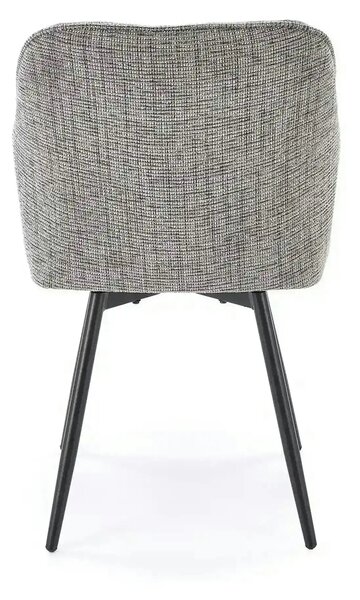 Scaun K576, gri/negru, stofa clasica/otel, 54x60x85 cm