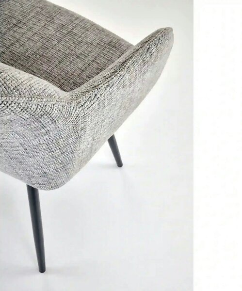 Scaun K576, gri/negru, stofa clasica/otel, 54x60x85 cm