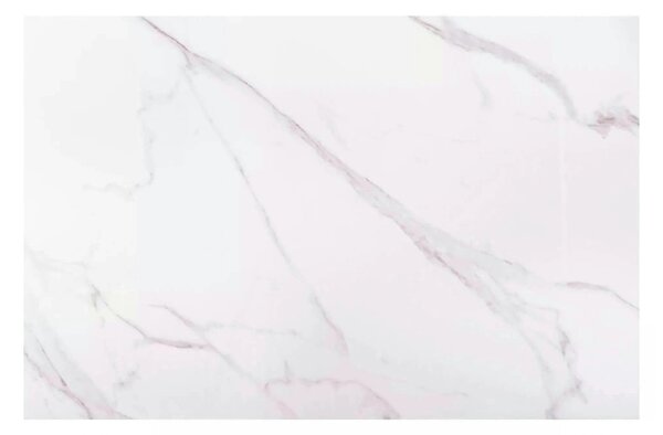 Masa extensibila SENTO, alb cu efect de marmura, ceramica/lemn, 120/18
