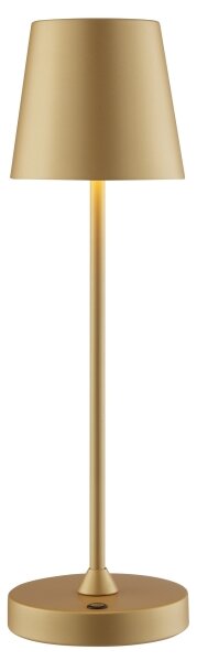 Brilliant - Lampă de birou LED ELORA, tactilă, reîncărcabilă și reglabilă, 2,5W/5V, 2700K, IP44, auriu