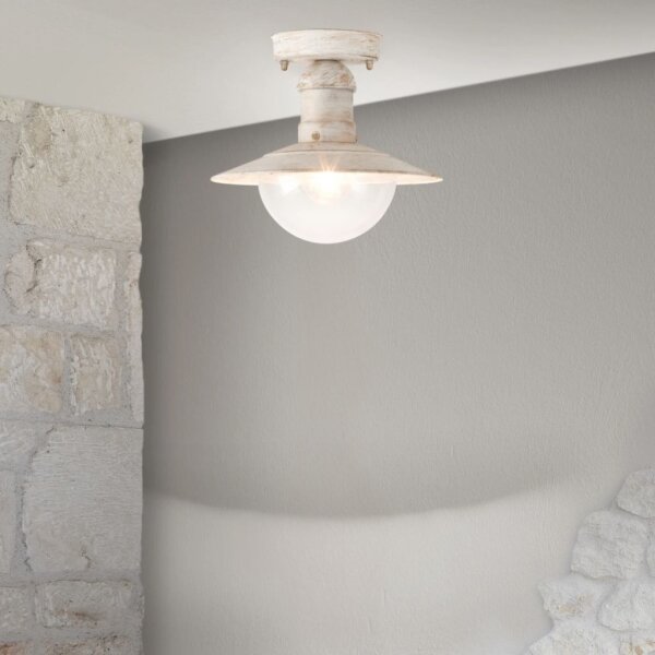 Brilagi - Plafonieră de exterior MOLDE 1xE27/60W IP44 albă/patină