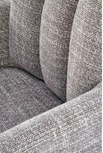 Scaun K579, gri/negru, stofa clasica/piele ecologica/otel, 65x64x87 cm