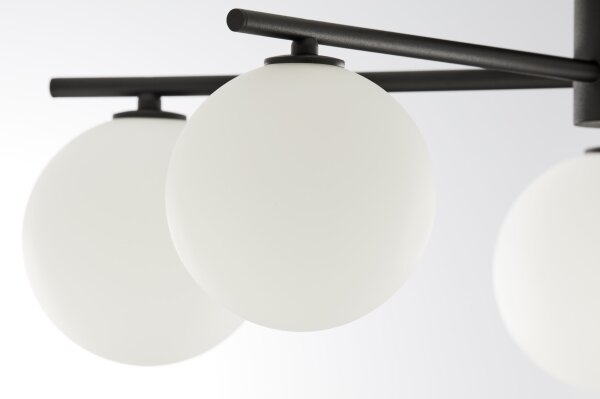 Jupiter 2049 - Lustră aplicată PRATO 5xG9/14W/230V negru/alb