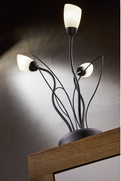 Lampă de masă GLORIOSA Jupiter 2065 - 3xG9/14W/230V neagră