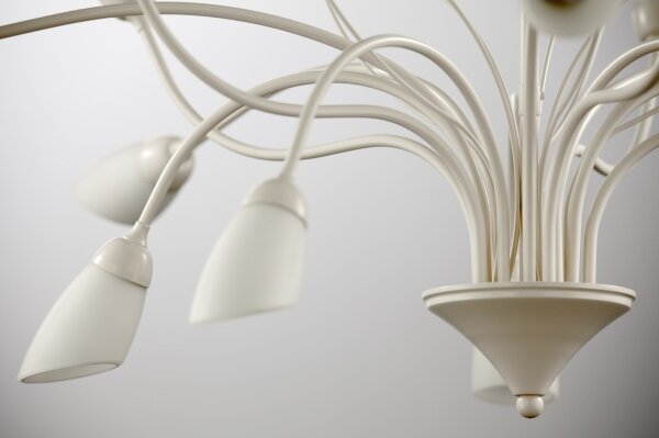 Jupiter 2061 - Lustra pe tijă GLORIOSA, 10xG9/14W/230V, crem