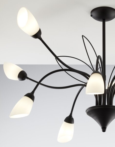 Jupiter 2056 - Candelabru GLORIOSA pe tijă 10xG9/14W/230V, negru