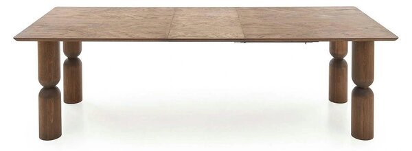 Masa extensibila MELTON, nuc, 200/300x101x76 cm