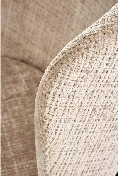 Scaun K590, bej - Cremona 14, stofa catifelata/otel, 55x66x80 cm
