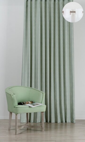 Draperie verde-mentă 135x260 cm Sesimbra – Mendola Fabrics