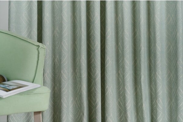 Draperie verde-mentă 135x260 cm Sesimbra – Mendola Fabrics