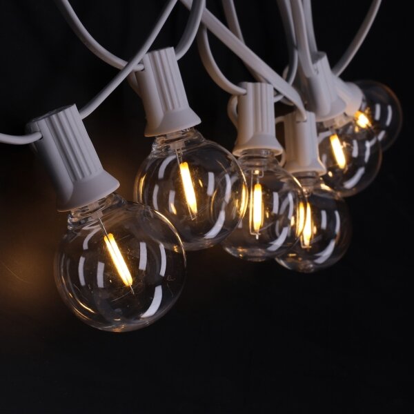 Brilagi - Ghirlandă decorativă LED pentru exterior GIRLANDA, 10 x E12, 8 m, alb, IP44, alb cald