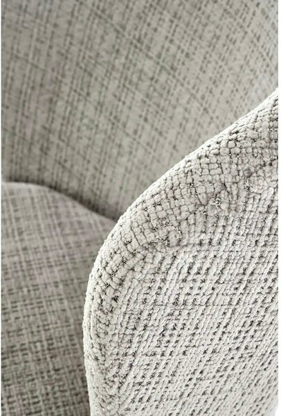 Scaun K590, gri - Cremona 96, stofa catifelata/otel, 55x66x80 cm