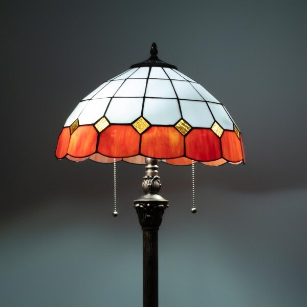 Brilagi - Lampă de podea Tiffany SIENNA cu vitralii 2xE27/60W/230V