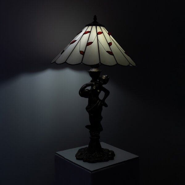 Brilagi - Lampă de masă Tiffany din vitralii FOLIA 1xE27/60W/230V