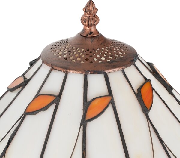 Brilagi - Lampă de podea Tiffany FOLIA, cu vitralii, 2xE27/60W/230V