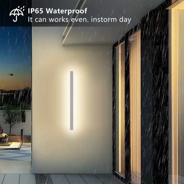 Brilagi -LED Lampă de perete pentru exterior LINEAR LED/22W/230V 3000K IP65 100 cm alb CRI 90