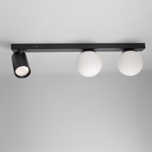 Brilagi - Spot aplicat SELE BALL 1xGU10/30W/230V + 2xG9/10W, negru