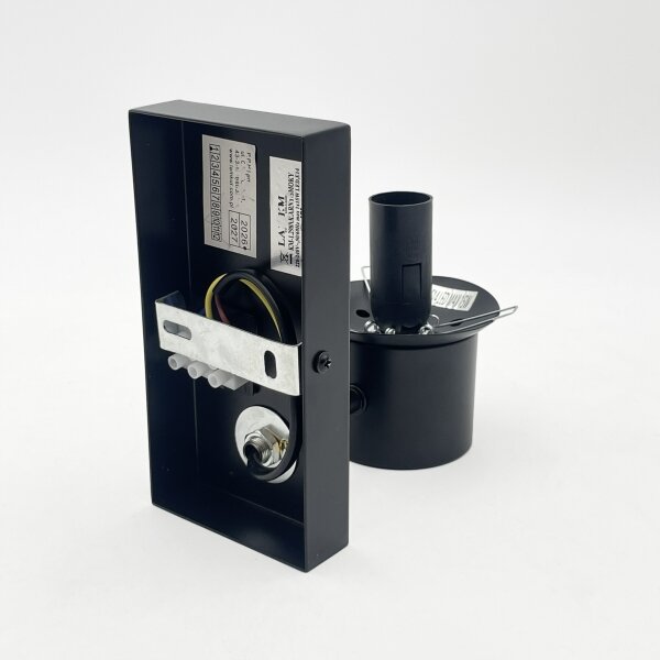 Aplică de perete SFERIO 1xE14/5W/230V negru / negru fumuriu