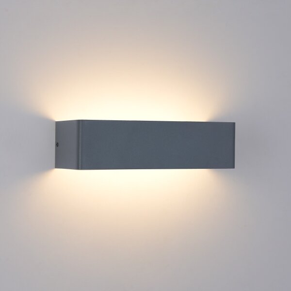 Brilagi - Aplică de exterior DONNANI LED, 12W, 230V, 30 cm, antracit, IP44