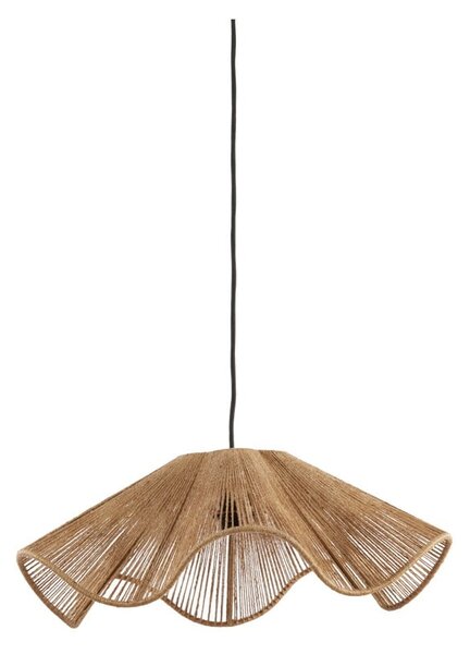 Lustră în culoare naturală cu abajur din iută ø 48 cm Fodara – Light & Living