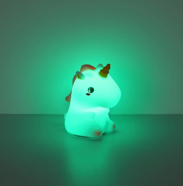 Globo 2873-LED RGBW Veioză de veghe reîncărcabilă, dimabilă, pentru copii, model UNICORN, LED/1,5W/5V, 1200 mAh