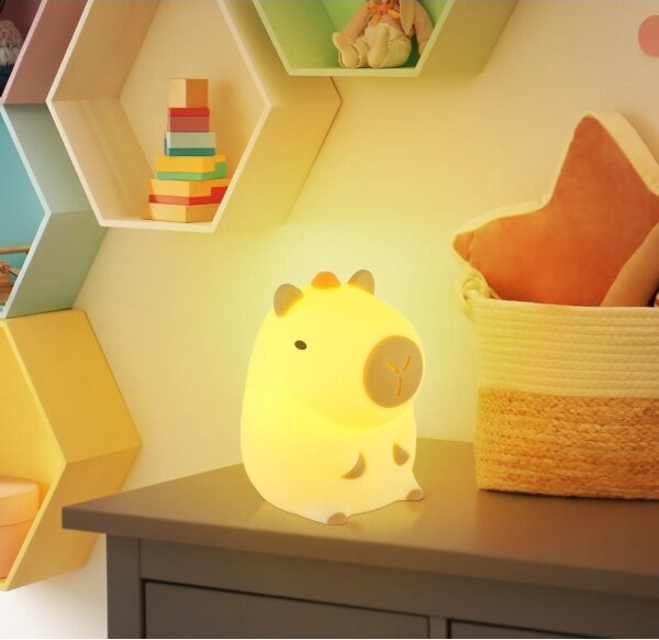Globo 2874-LED RGBW Lampă de veghe pentru copii, reîncărcabilă și reglabilă CAPYBARA LED/1,5W/5V 1200 mAh kapybara