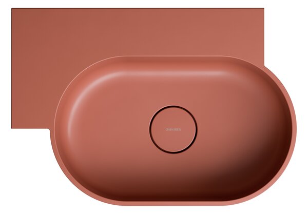 Omnires Ovo M+ lavoar 55x38 cm ovale de blat mat OVO555UWLTE