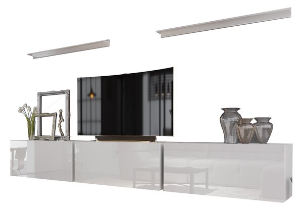 Mobilier living Balldy (alb + alb lucios). 1007691
