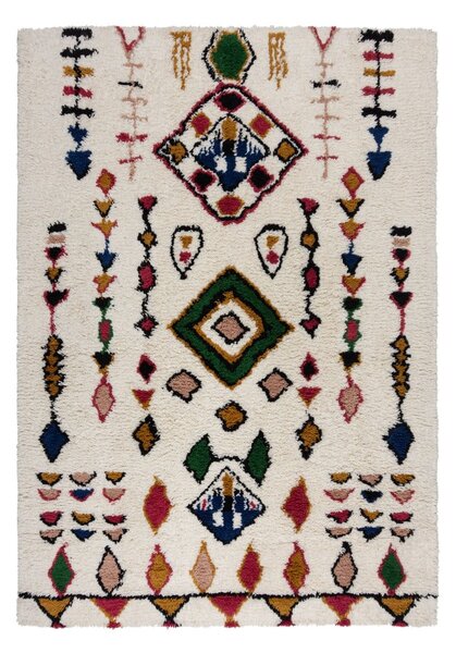 Covor crem țesut manual din lână 200x290 cm Moroccan Fes – Flair Rugs