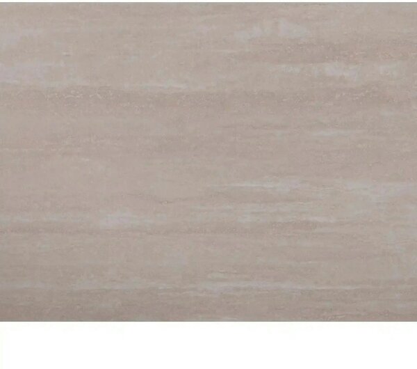 Masa extensibila NORTON, piatra travertin/negru, ceramica/metal, 160/2