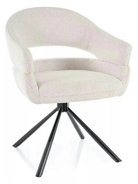 Scaun BORGO, bej - Raven 22, stofa clasica/metal, 58x60x87 cm