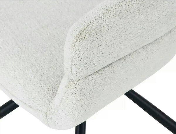 Scaun BORGO, bej - Raven 22, stofa clasica/metal, 58x60x87 cm