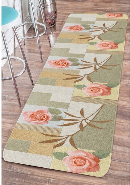 Covor tip traversă lavabil 58x140 cm Blooming Garden – Oyo Concept
