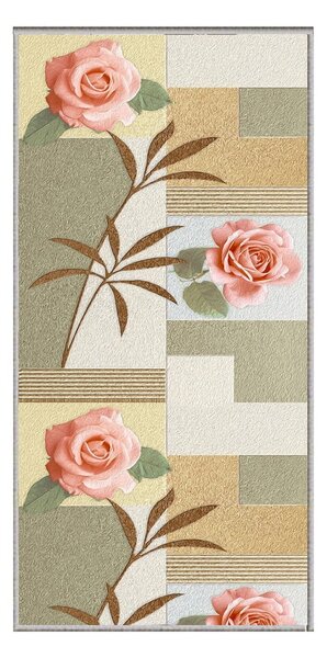 Covor tip traversă lavabil 58x140 cm Blooming Garden – Oyo Concept