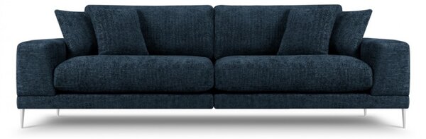 Canapea 4 locuri Jog cu tapiterie din tesatura structurala, albastru