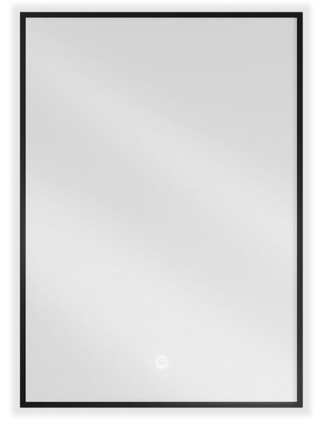 Mexen Erma, oglinda baie LED cu iluminare din spate si rama neagra 50x70 cm, 6000K, anti-aburire, 9814-050-070-611-70